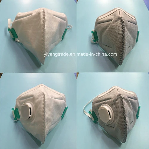 Nonwoven N95 Dust Mask with valve Folded Shape